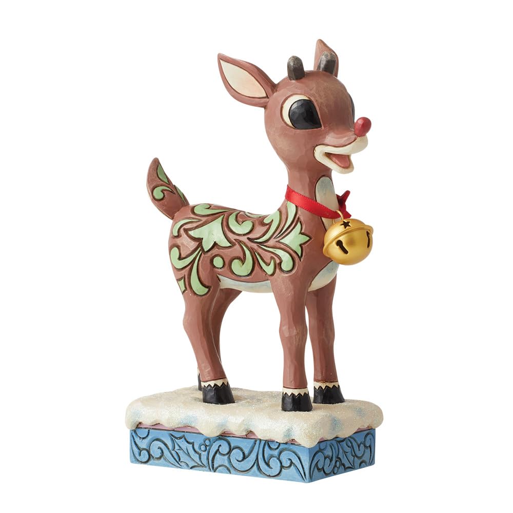Figurine Rudolph Jim Shore Enesco avec son grelot géant