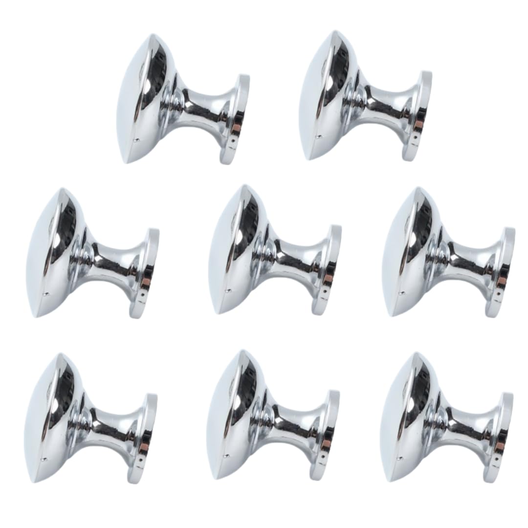 NLQCSXWEP Zinc Alloy Cabinet Bow Handle, Aluminum Alloy Drawer Knobs Cabinet Handles Multicolor 8 pcs(Bright Chrome Zinc Alloy)
