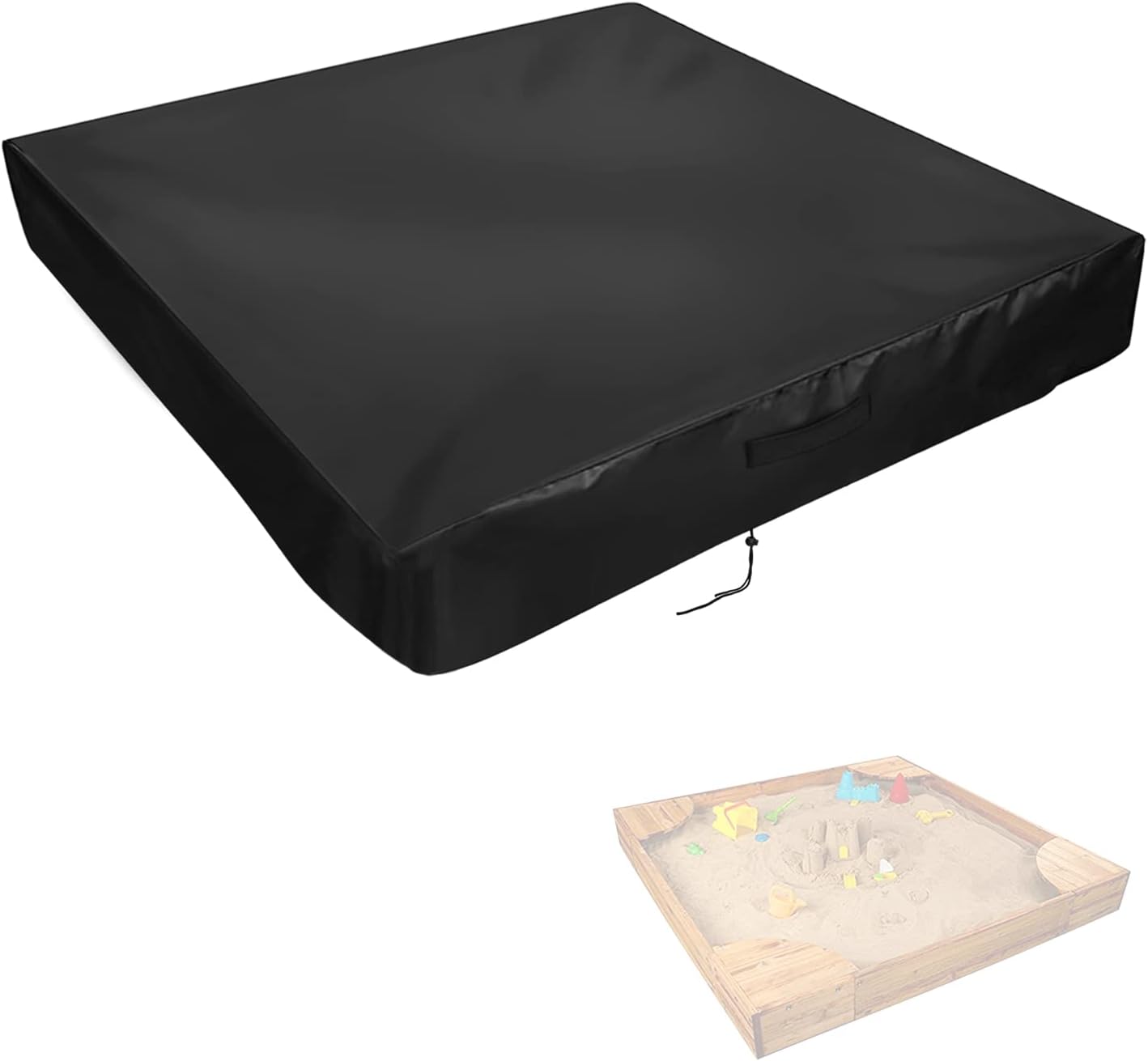 Sandbox Cover,Square Sandbox Cover Waterproof,Kids Outdoor