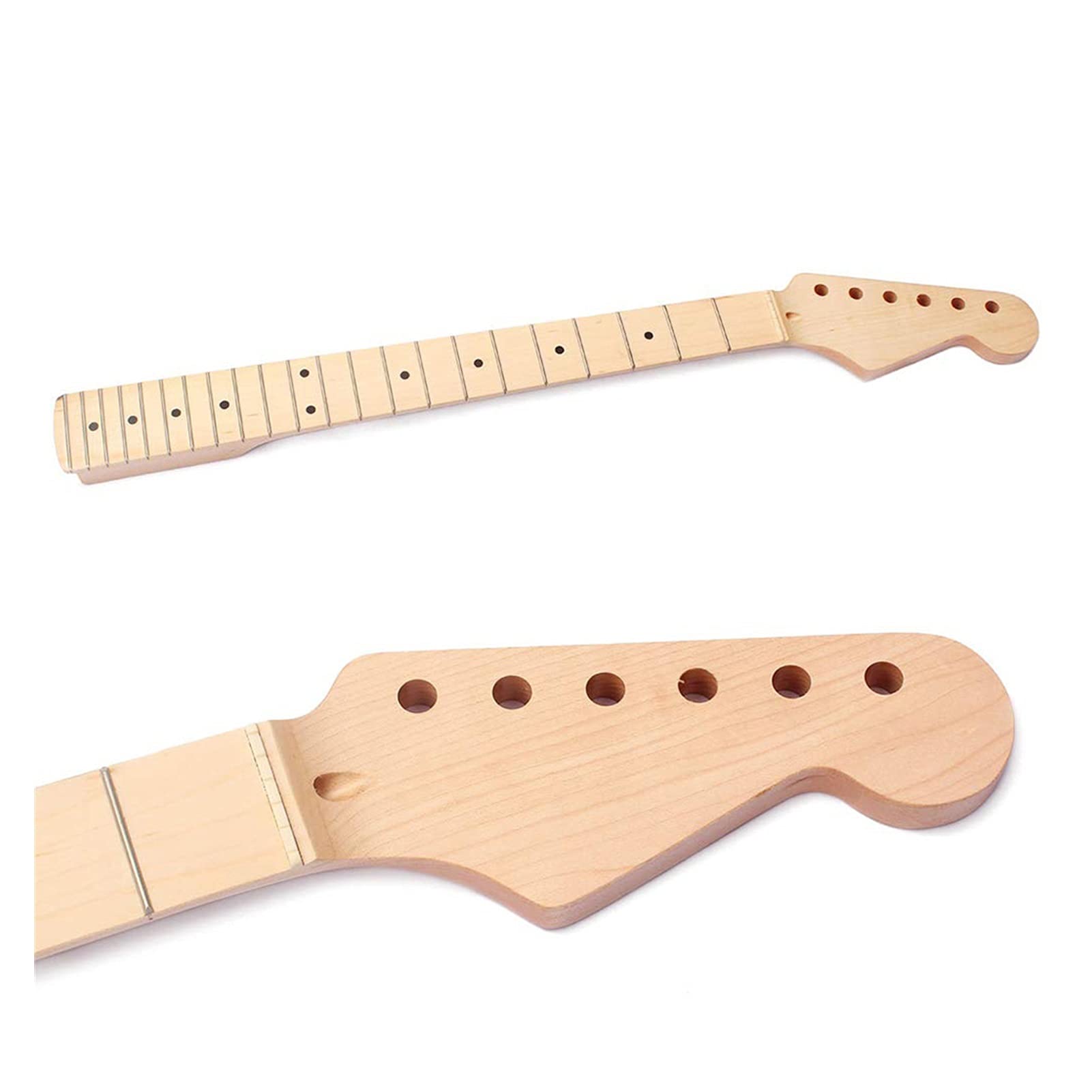 BOLZAN WZUNHUANG 22 E-Gitarren-Hals-Ahorn-Nacken-Palisander-Griffbrett ohne Rückseite der Mittellinie Fit für Fender-Strat Großhandel Dropshipping