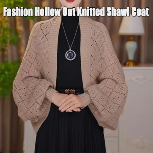 Habitual Women’s Fashion Hollow Out Knitted Shawl Coat Cover-Up for Spring/Fall, Lightweight Open Front Cardigan2