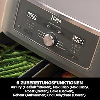 Ninja Dual Zone Digital Air Fryer, 2 Schubladen, Metallic Grau DZ400EU – Ansicht 5