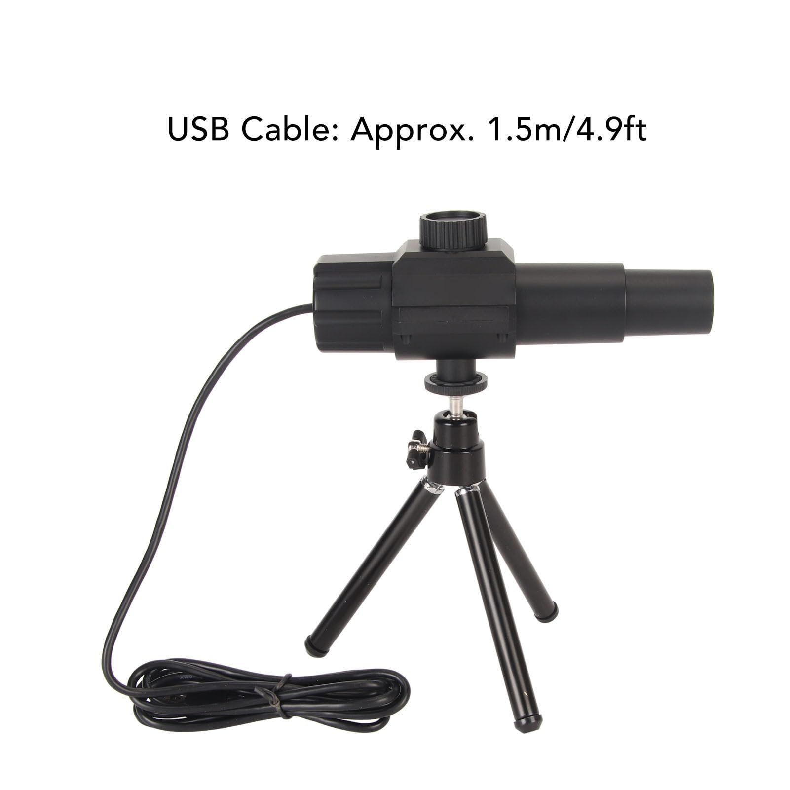 Teleskop dla Dorosłych Początkujących, Inteligentny Teleskop Cyfrowy, 70-krotny Zoom HD 2MP Przenośny Teleskop USB ze Statywem do Zdalnego Nagrywania Wideo z Komputera