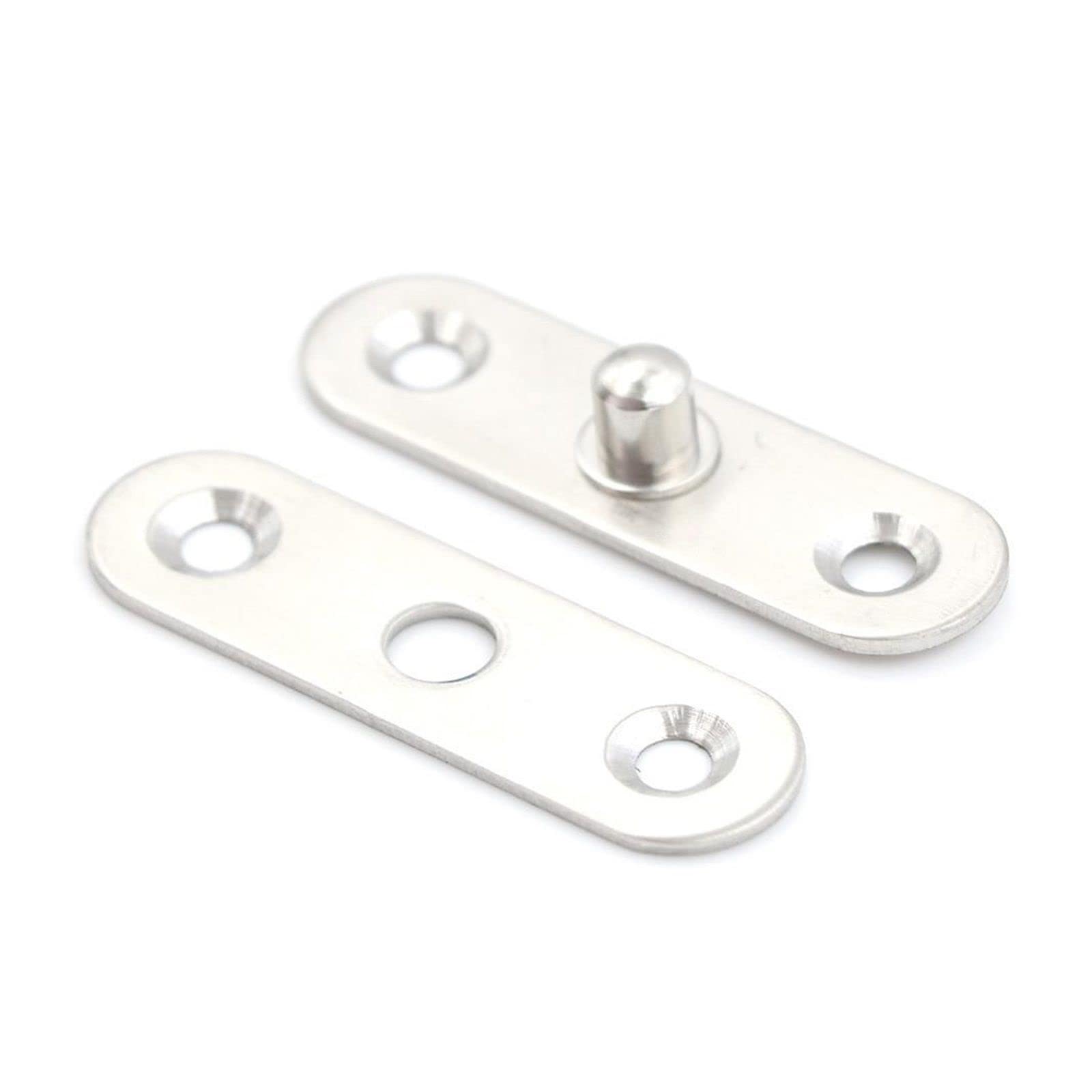 Nvsfzgiyg Silver 360 Degree Rotating Hinge Stainless Steel Door Pivot Up Down Shaft 75/95/100Mm