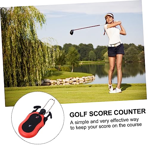 Yardwe Contador Dual de Marcador para Golf, 2 piezas, Plástico, Rojo miniatura 5