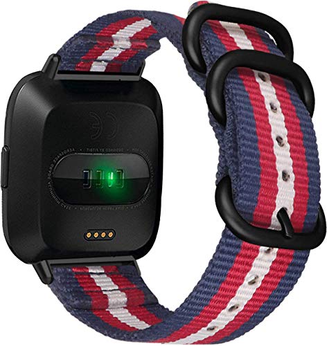 Shieranlee NATO Strap Compatible with Fitbit versa 3 Strap, C3