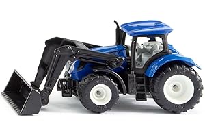 Farm-Ready Precision: siku's 1396 New Holland Tractor with Front Loader