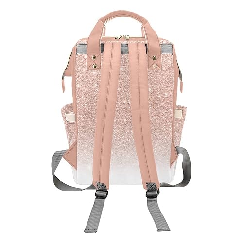 Miniatura 2 de Mochila de pañales con diseño de flores rosas de la Torre Eiffel con nombre, bolsa de bebé personalizada, bolsa de viaje, regalos para mamá y niña