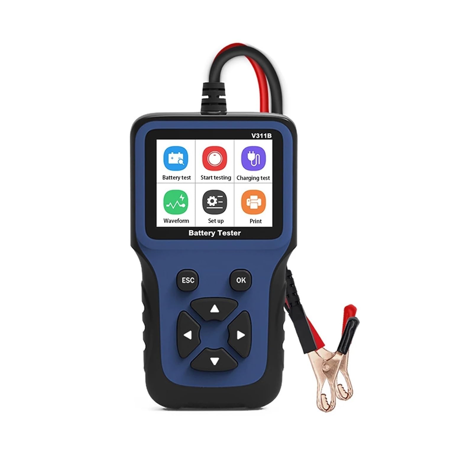 Narzędzia do inspekcji samochodowej Tester akumulatorów samochodowych Tester akumulatorów 12 V Urządzenie diagnostyczne akumulatorów Akumulator motocyklowy i jachtowy Uniwersalny(V311B)