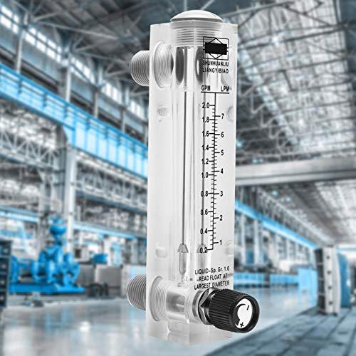 Medidor de flujo de agua en acrílico transparente LZM-15T de alta visibilidad