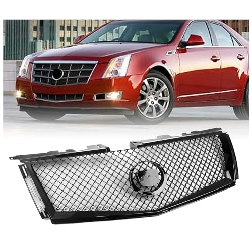 Parrilla delantera para Cadillac CTS 2008-2013, rejilla de malla para parachoques de coche 2