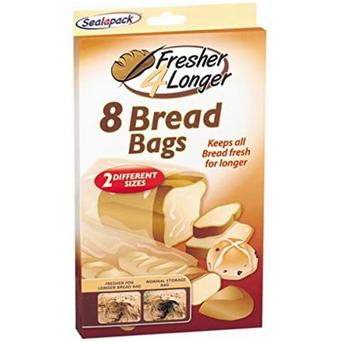 Sealapack SAP1041 READY TO USE FRESHER 4 LONGER BREAD BAGS, PACK OF 8, Clear, 24.5 cm*14.0 cm*2.0 cm Cover