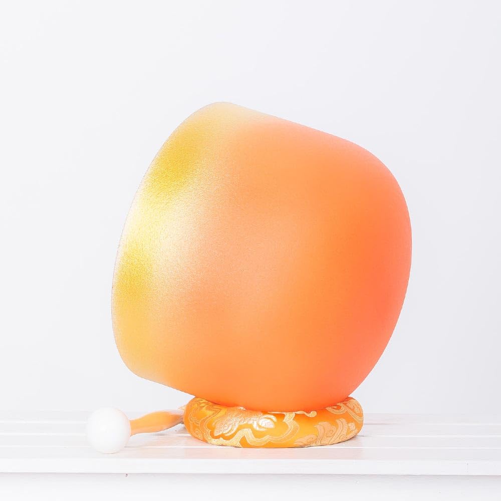 Bâton De Percussion Pour Bol Chantant En Cristal - Instrument Thérapie Sonore, Poignée Antidérapante - Jaune