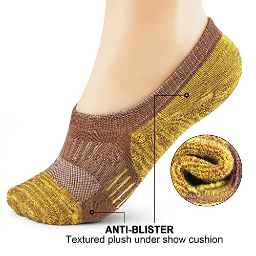 Image of Gonii Womens No Show Socks Athletic Ankle Socks Cushioned Running Low Cut | Breathable fabric, Reinforced toe heel, Thick sole pad, Anti-slip heel grip, Sweat-wicking, Anti-shrink, Sport & casual wear