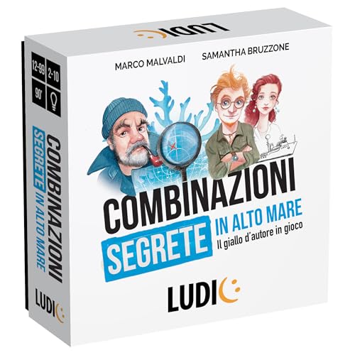 Ludic - Combinazioni Segrete In Alto Mare, Il giallo d'autore in gioco! Gioco Di Investigazione Per tutta La Famiglia, Per 2-10 Giocatori, Made In Italy - IT58707
