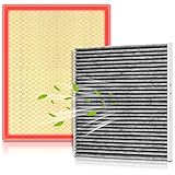 AUTOKAY 15908916 22808781 Engine & Cabin Air Filter Combo Set Fit for Cadillac Escalade ESV for