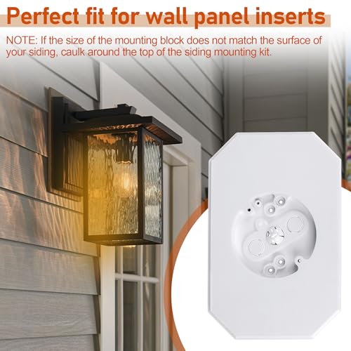 Changta 8141DBL Siding Mounting Kit, Vinyl Siding Mounting Blocks,Outdoor Light Mounting Block thumb #6