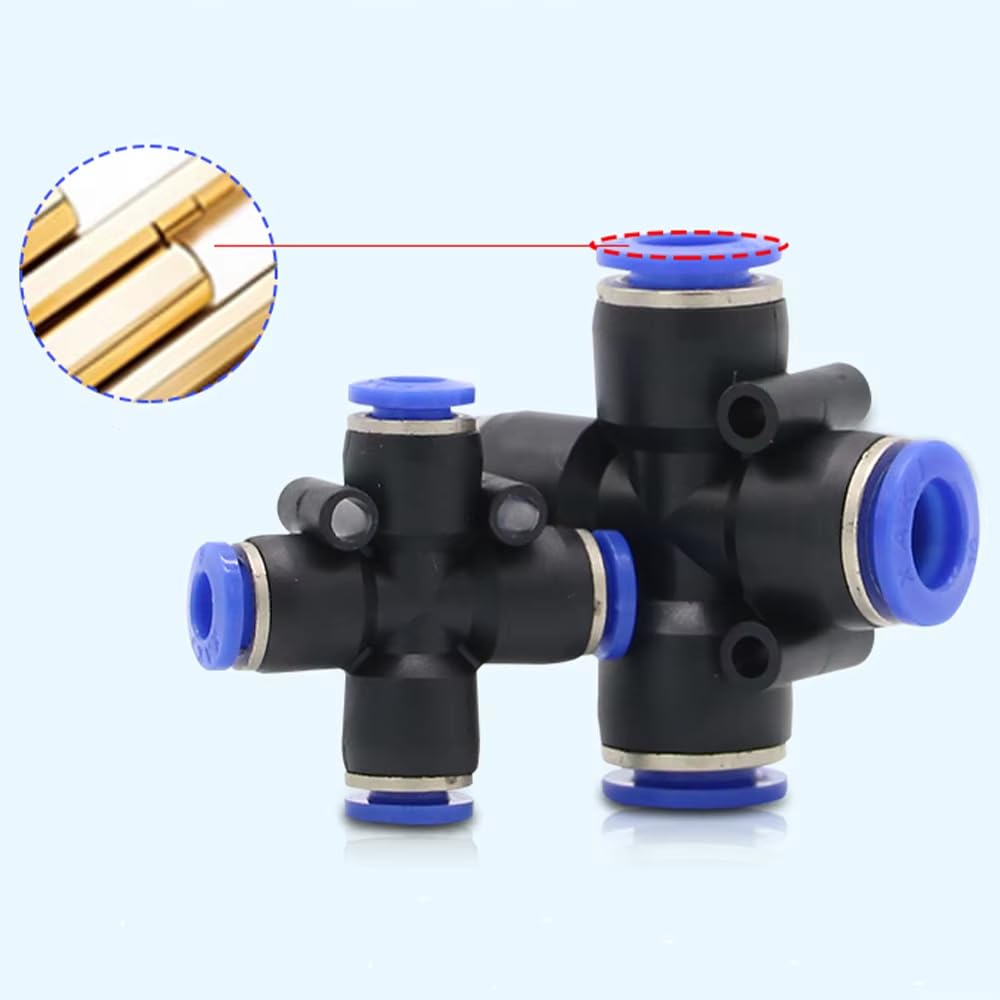 CentIoT - Pneumatic connector Push In Fittings For Air Hose and Tube Connector 6mm (PZA) 2