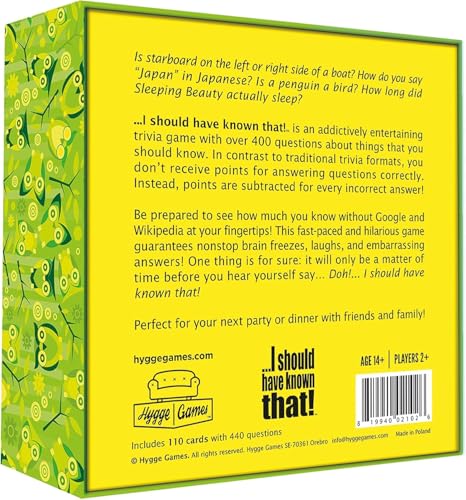 Image of Toys Uncle adults (I Should Have Known That! - A Trivia Game About Things You Oughta Know
