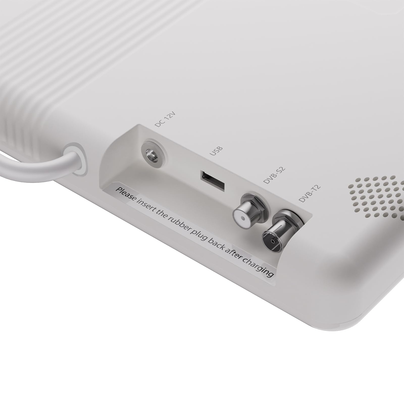 SYLVOX Televisor portátil de 15,6 pulgadas | Google TV, batería de 10000 mAh (6 h de tiempo de funcionamiento) | IP66 resistente al agua | USB, WiFi, Bluetooth | 12 V pequeño televisor exterior para