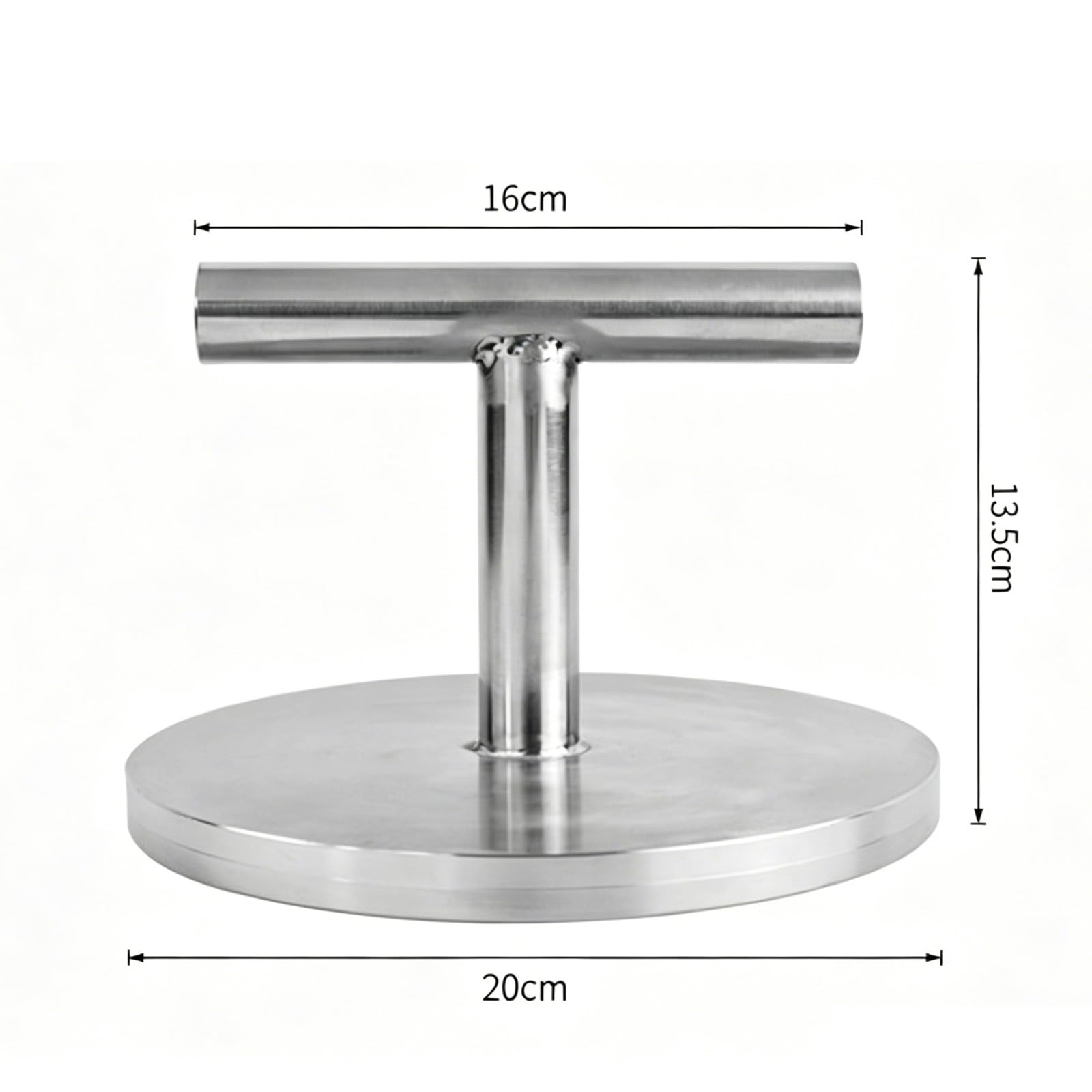 Pressa per Hamburger in Acciaio Inox 304, Pressa per Impasto Rotonda Antiaderente Resistente, Saldatura Monoblocco/Bordi Lisci/Superficie di Pressatura Piatta, per Crosta di Pizza, Torta