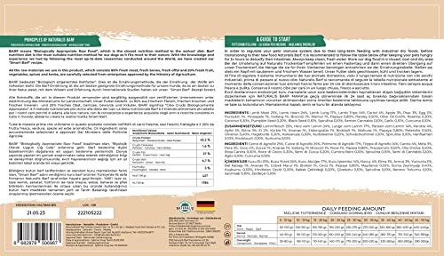 Naturalis Smart 80 Barf Trockenbarf Hundefutter 5 kg Lamm Alleinfuttermittel ohne Zusätze getreidefrei sojafrei glutenfrei hypoallergen