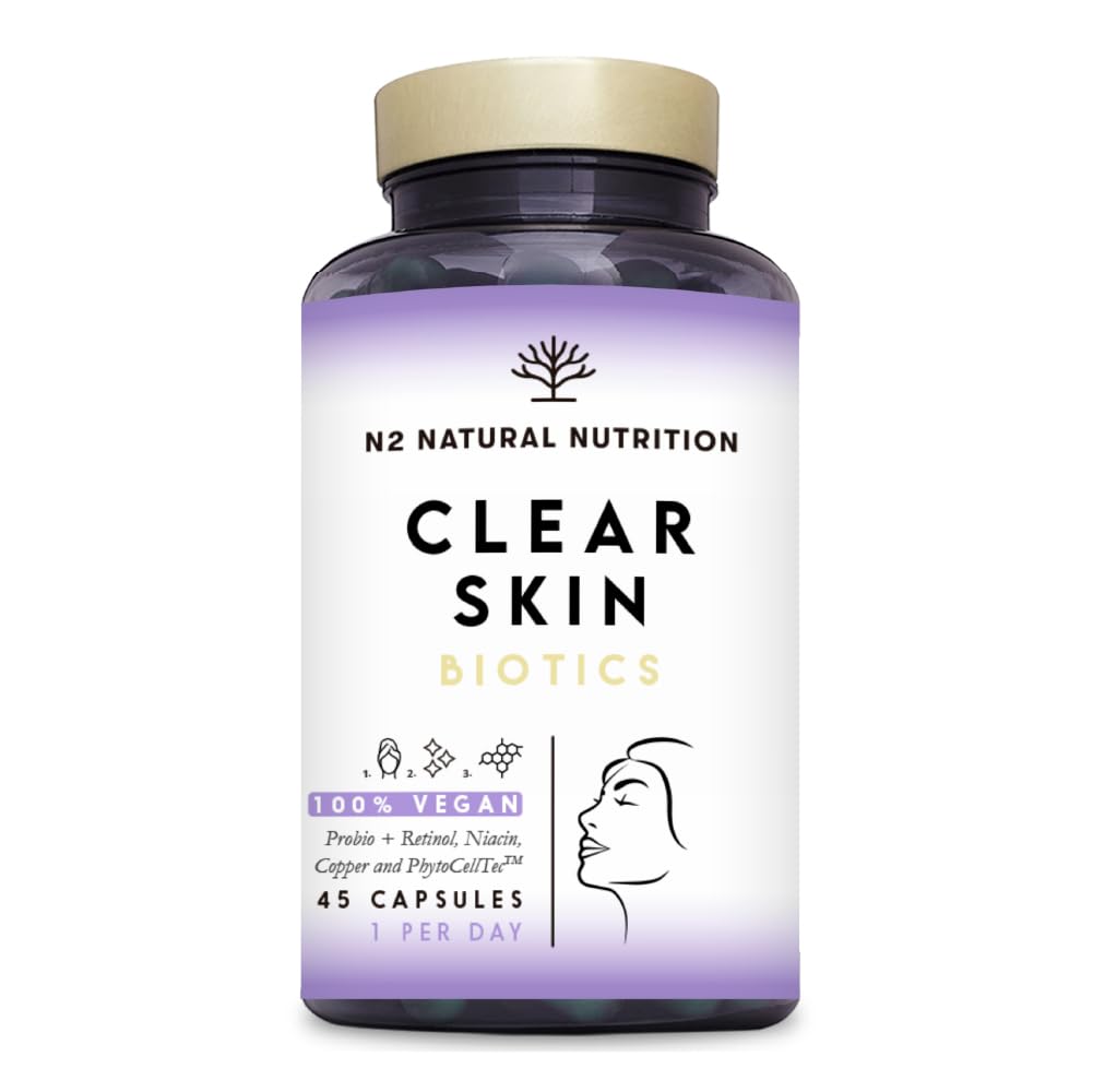 Tratamiento Natural Corrector Anti Acne, Reduce Manchas e Imperfecciones. Mejora Elasticidad, Firmeza y Luminosidad de la piel. Skincare. Zinc y Vitaminas. Probióticos con PhytoCellTec™ . CE