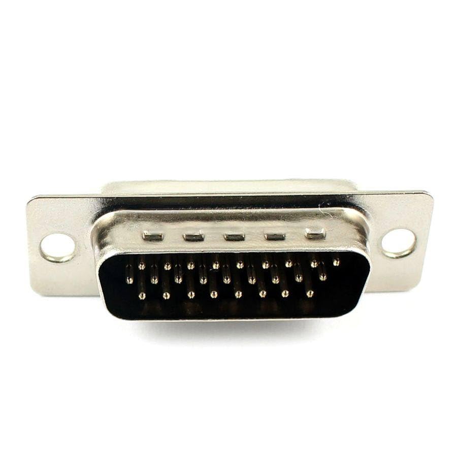 Generic 10 Pcs D-SUB 26 Pin Male Solder Type Straight Adapter Connector 3 Rows DB26M