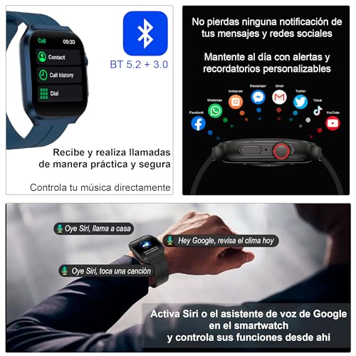 Smartwatch, Wireless smartwatch blanco Marca VAK (3)