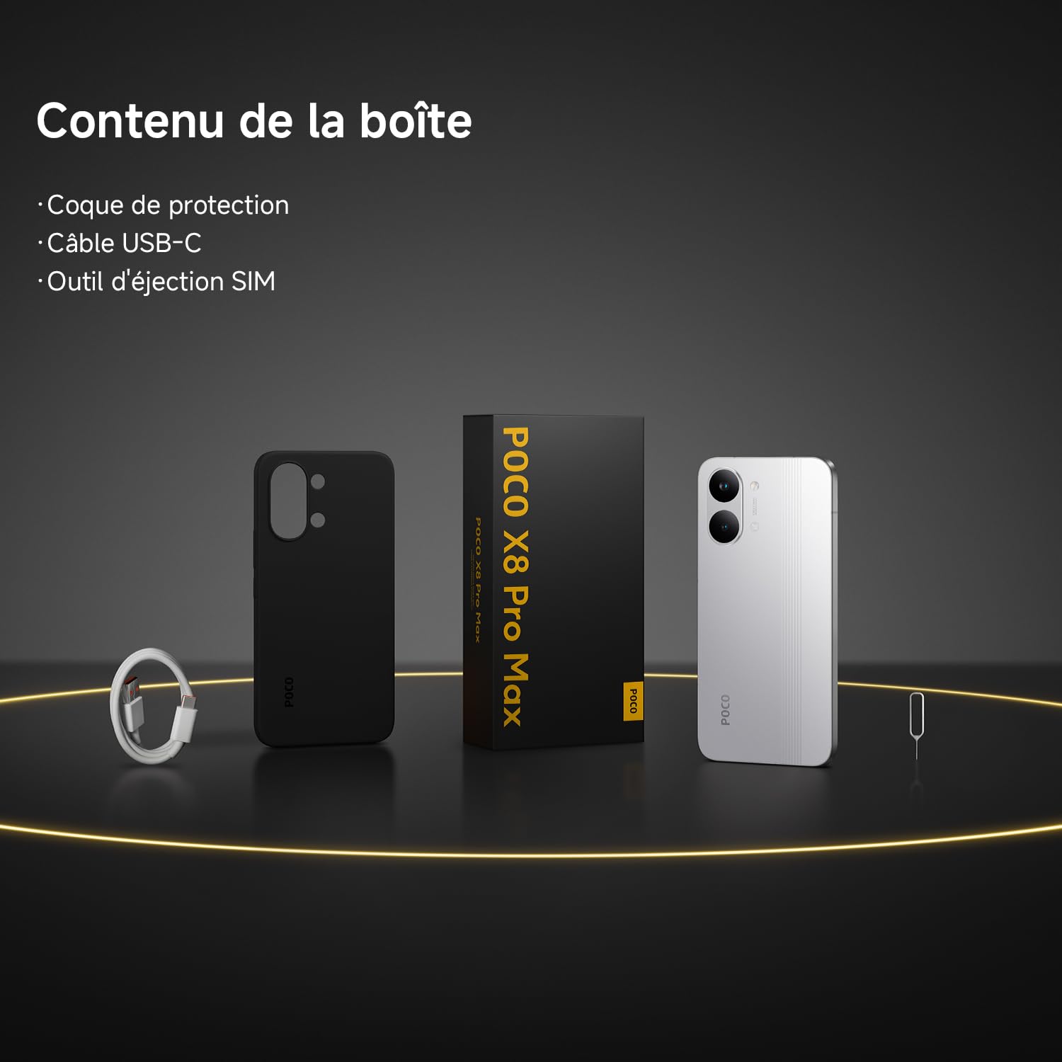 XIAOMI POCO X8 Pro Max Smartphone 12+512Go Processeur Dimensity 9500s -Noir | Écran AMOLED ultra-lumineux, caméra 50 MP Light Fusion 600 OIS, 1 an de garantie supplémentaire, chargeur non inclus