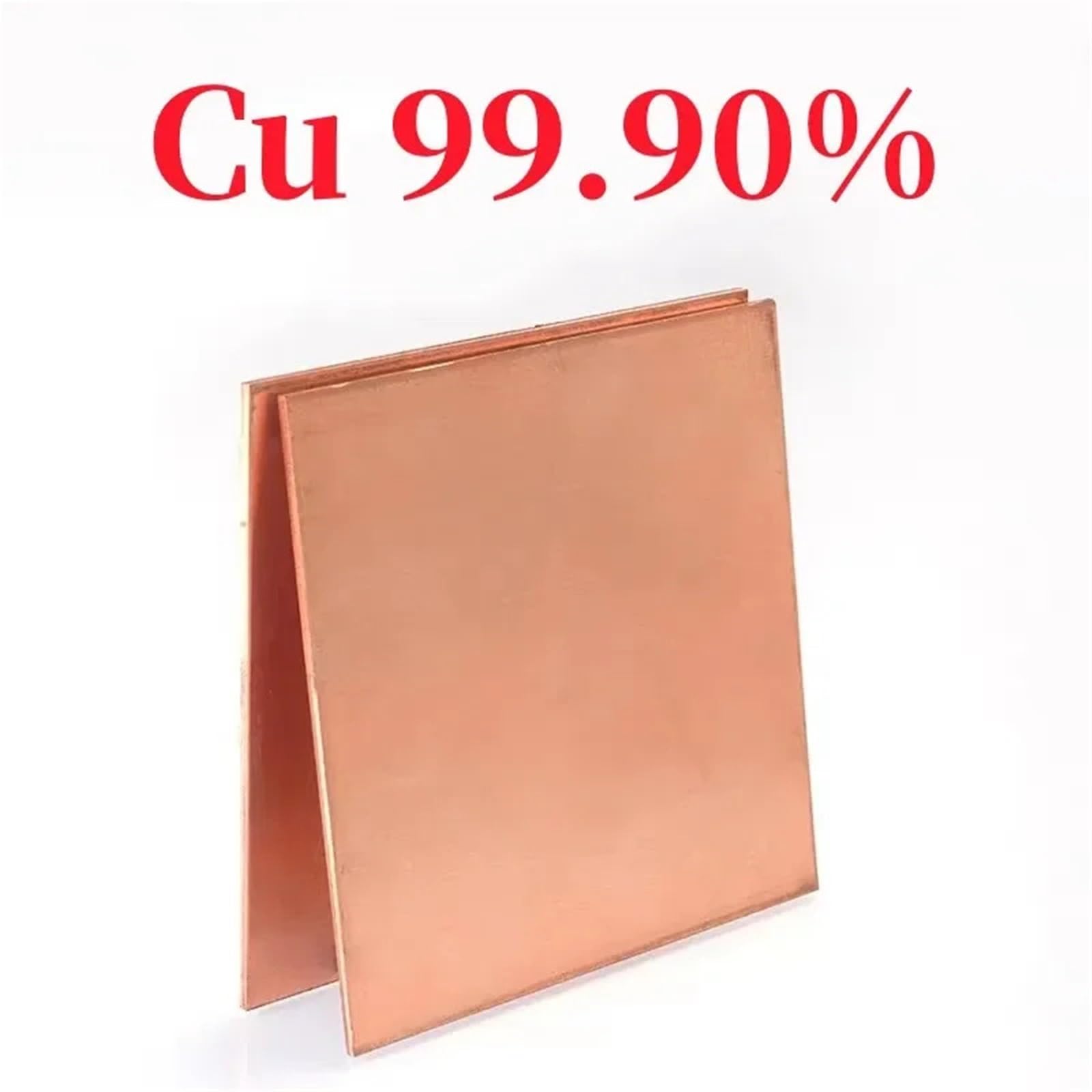 Blacha z czerwonej miedzi, Płyta z czystej miedzi 0,5-6 mm w wielu rozmiarach, opakowanie 49 sztuk do badań naukowych(5x100x150mm)