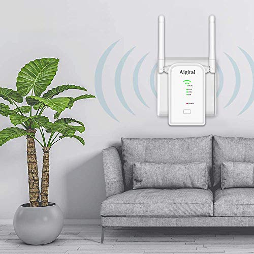 Repetidor-de-WiFi-300Mbps-en-24GHz-WiFi-Extensor-Amplificador-Largo-Alcance-Modo-Punto-de-AccesoRepeaterRouter-con-on-2-Antenas-Externo-Puerto-Ethernet-Boton-WPS-y-Facil-de-configurar