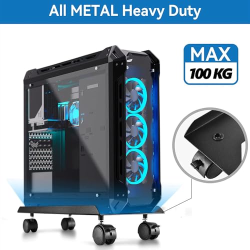 Support tour PC mobile universel et ajustable avec gestion câble - 5