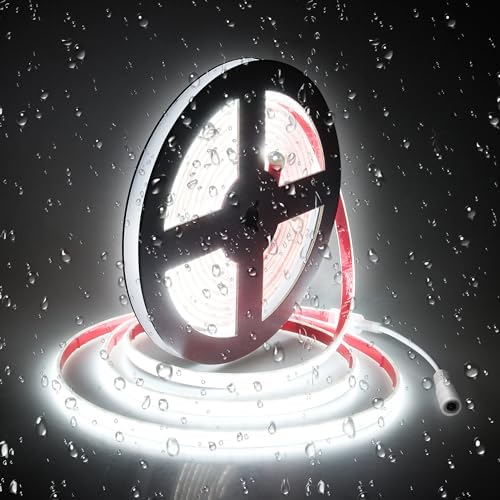 ALITOVE LED Light Strip Waterproof IP68 16.4FT 24V 6500K Daylight White