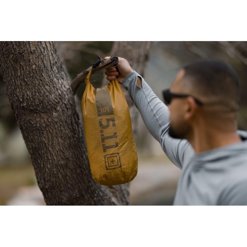 5.11 Tactical Ultralight Dry Bag 10L, Style 56846, Old Gold Yellow
