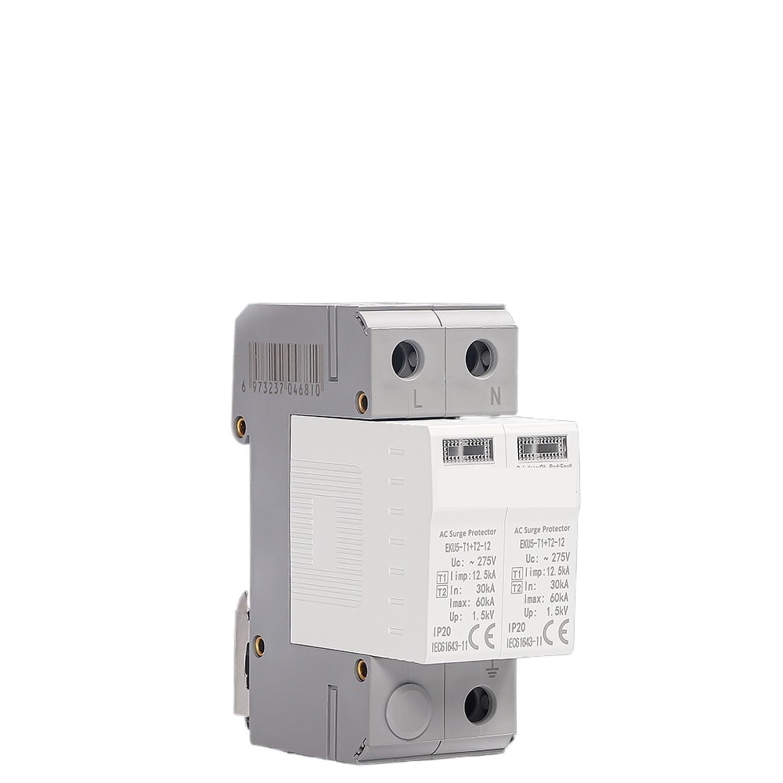 Dispositivo de protección contra sobretensiones for el hogar, 275 V, Tipo T1+T2, 2P, 4P, 20 KA~40 KA, 1P+N, 3P+N.((T1 T2) 4P 275V)