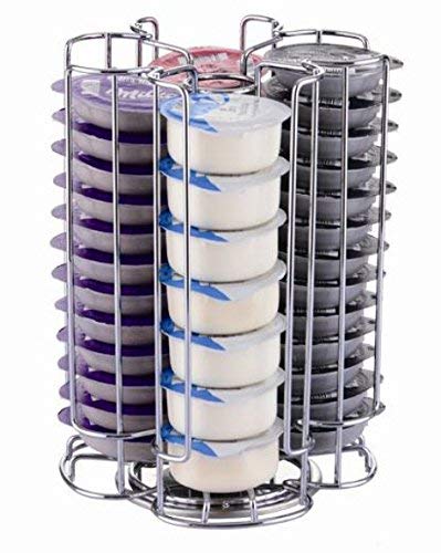 Ducomi - Portacápsulas Tassimo compatible con cápsulas de café T-Disc Tassimo – Accesorios de cocina mesa para cafeteras expreso – Dispensador porta cápsulas Idea regalo (52 cápsulas giratorias)