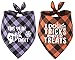 2 Pack Halloween Dog Bandana - Triangle Bib Pet Scarf Accessories for Fall