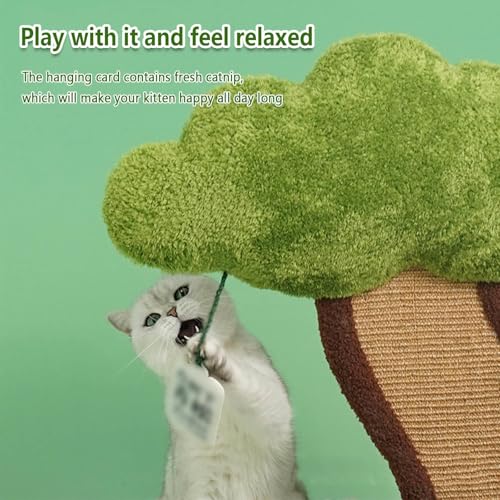 Rascador para gato con cama y poste de sisal 30x20x10 pulg miniatura 3