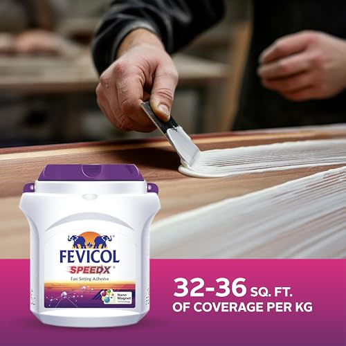 Image of Fevicol Speedx, 2kg| Fast setting adhesive | Handling time of 2 hours | Easy to use and apply