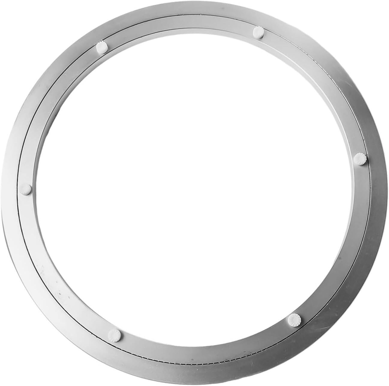 Placa giratoria con rodamiento de Bolas de aleación de Aluminio | Proyectos de bricolaje plateados de 5 a 16 pulgadas: base giratoria(12in)