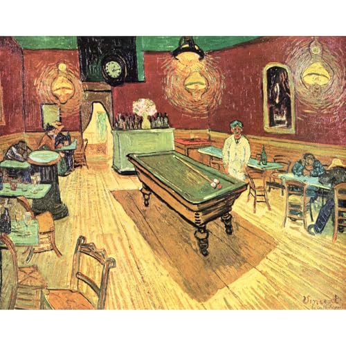 Toile Café de nuit Van Gogh pour décorer un bureau moderne