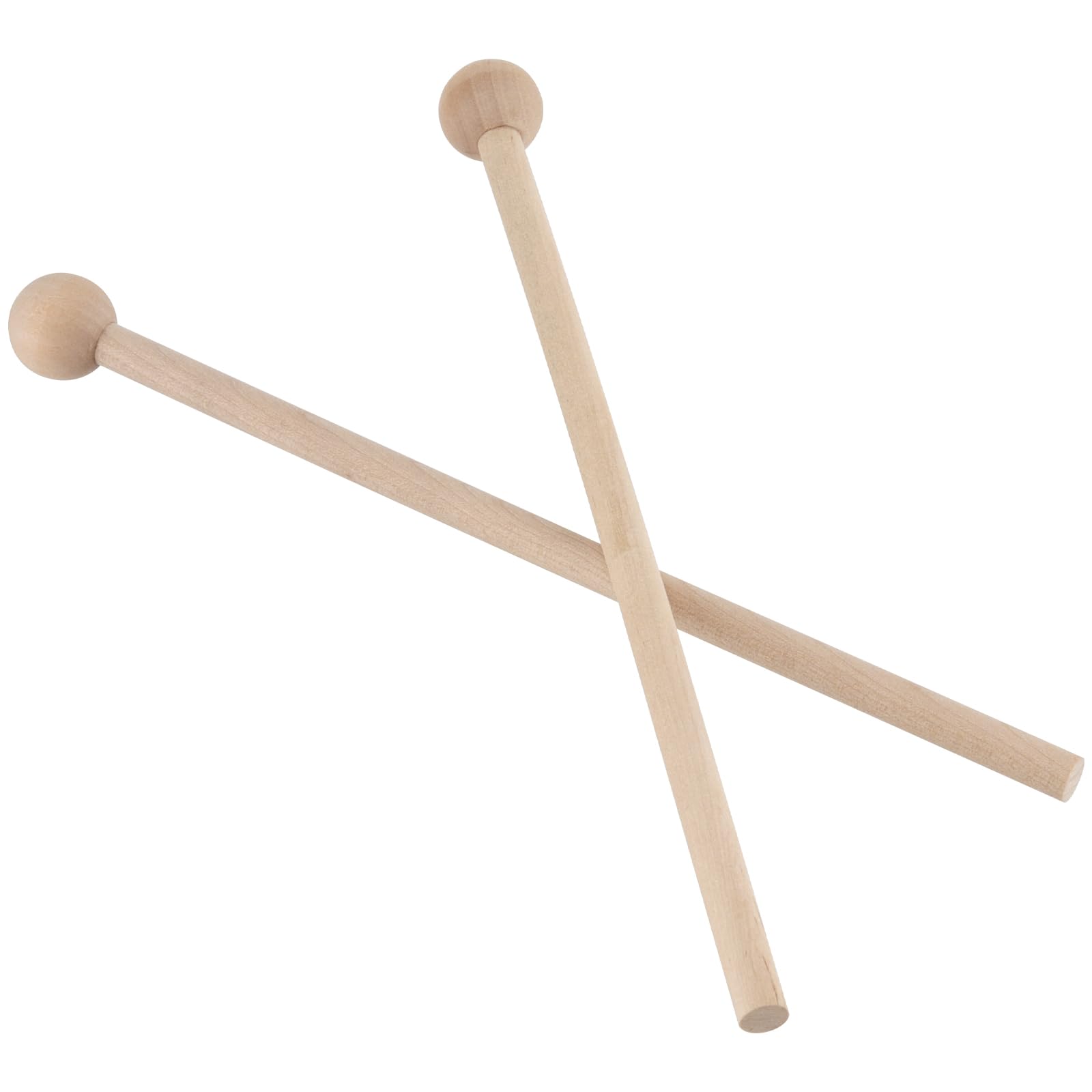 20 mazos de madera de percusión, mazo de cabeza redonda, palitos de percusión de mazo de xilófono, palos de madera para accesorios de instrumentos musicales