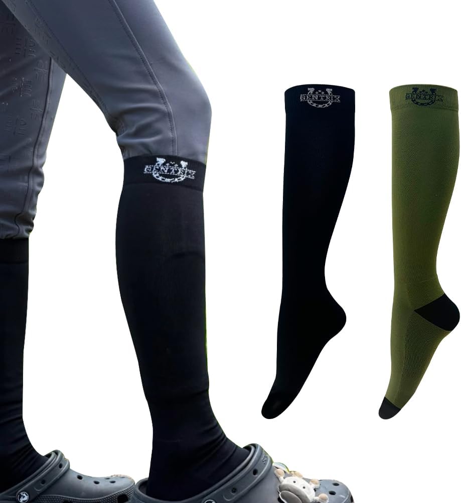 Equestrian Riding Socks- Durable, Anti-Slip Comfort Riding Socks Anti-Friction Design Ideal Stylish Running Socks