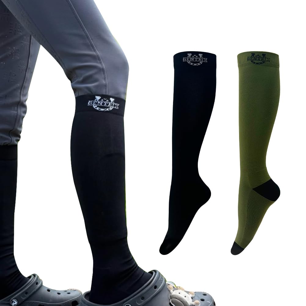 Equestrian Riding Socks- Durable, Anti-Slip Comfort Riding Socks Anti-Friction Design Ideal Stylish Running Socks