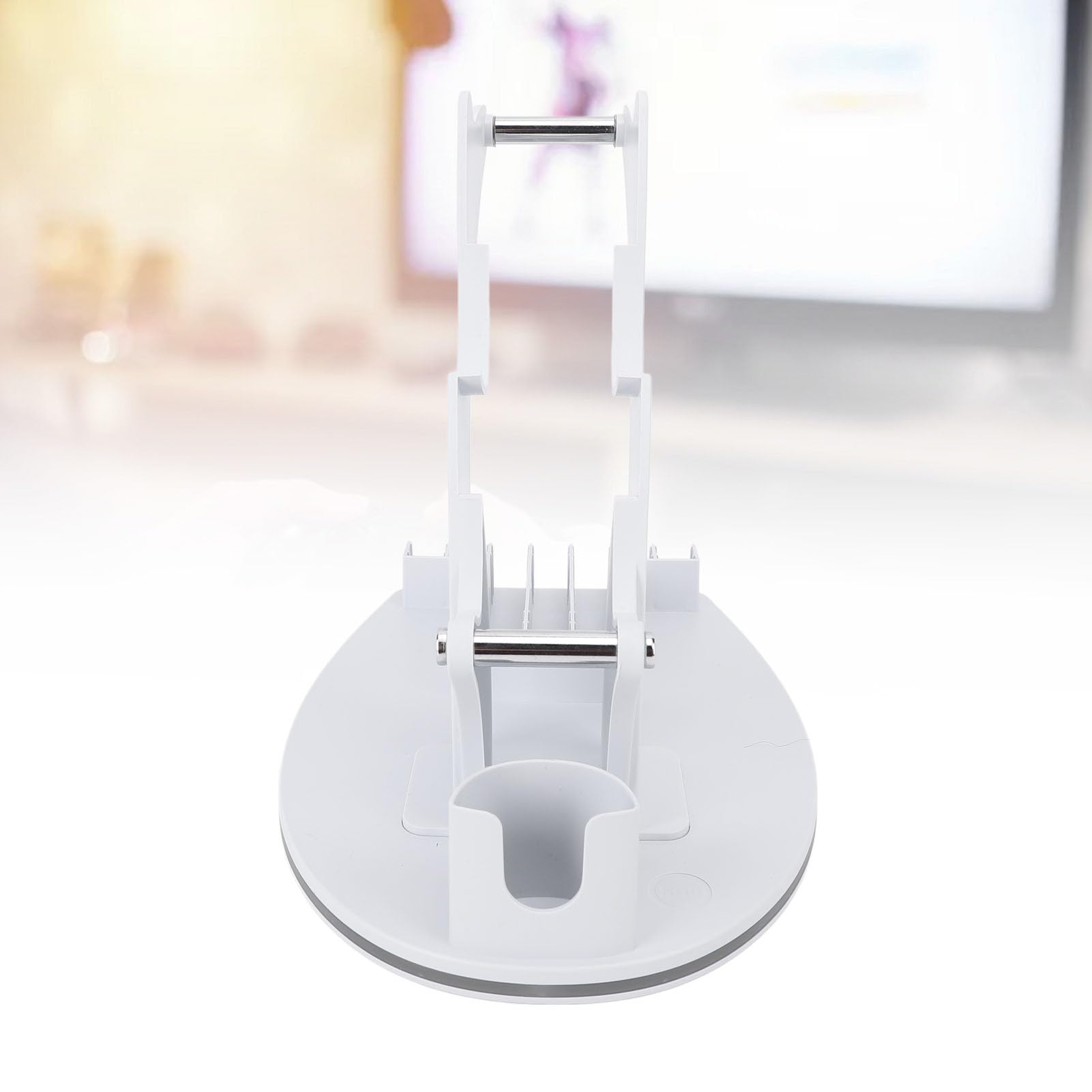 RGB Light Game Controller Ständer Kopfhörerhalter für 2, Organisierte und Bequeme Aufbewahrung, ABS-Material (White)