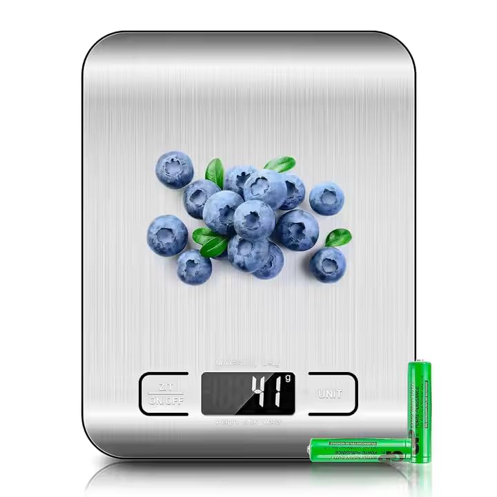 Digital Food Kitchen Scale – Grams and Ounces, Precise Weight for Baking, Cooking, Keto, Meal Prep & Weight Loss – LCD Display, Medium Size