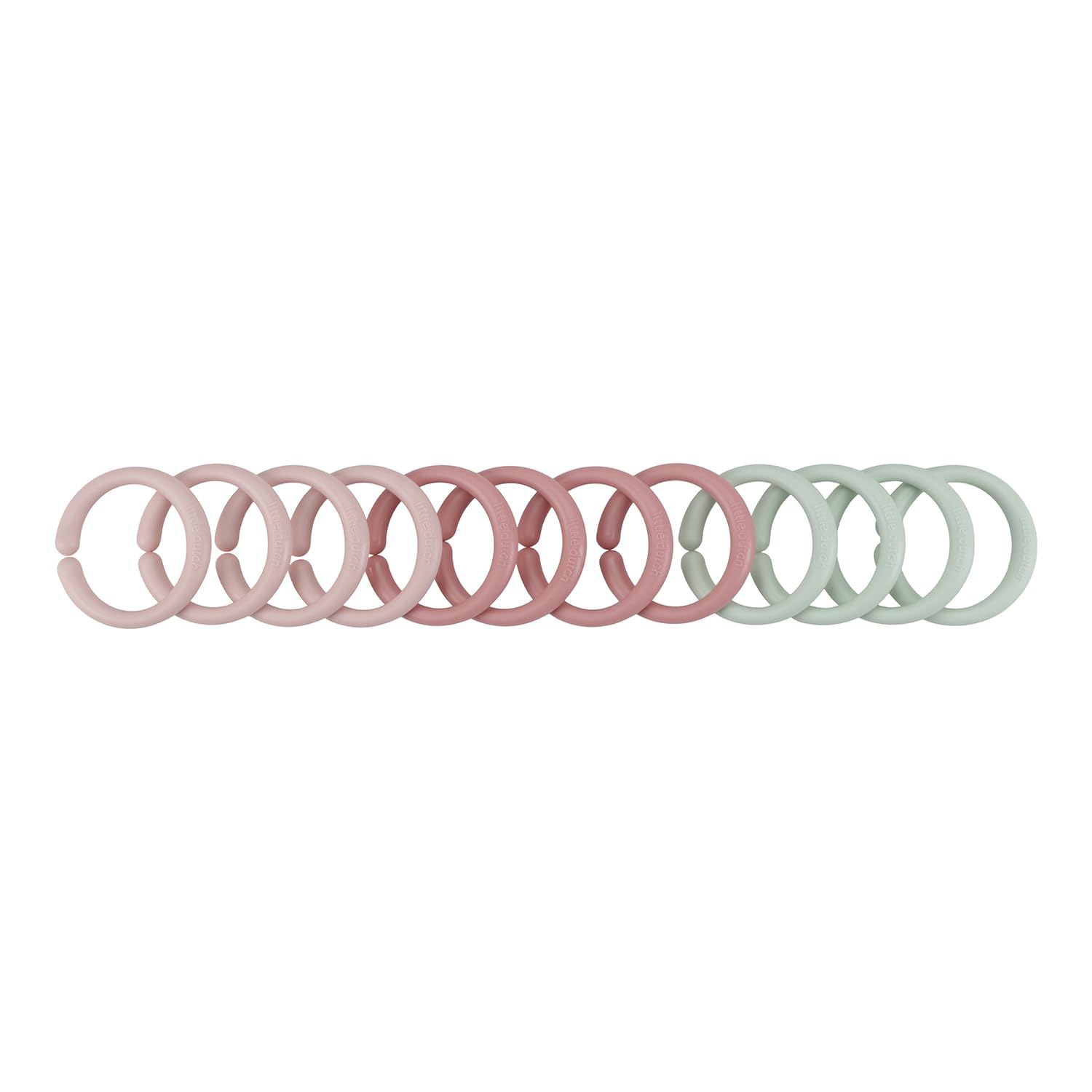 Little Dutch 4963 Juego de anillos de juguete (12 anillos), color rosa
