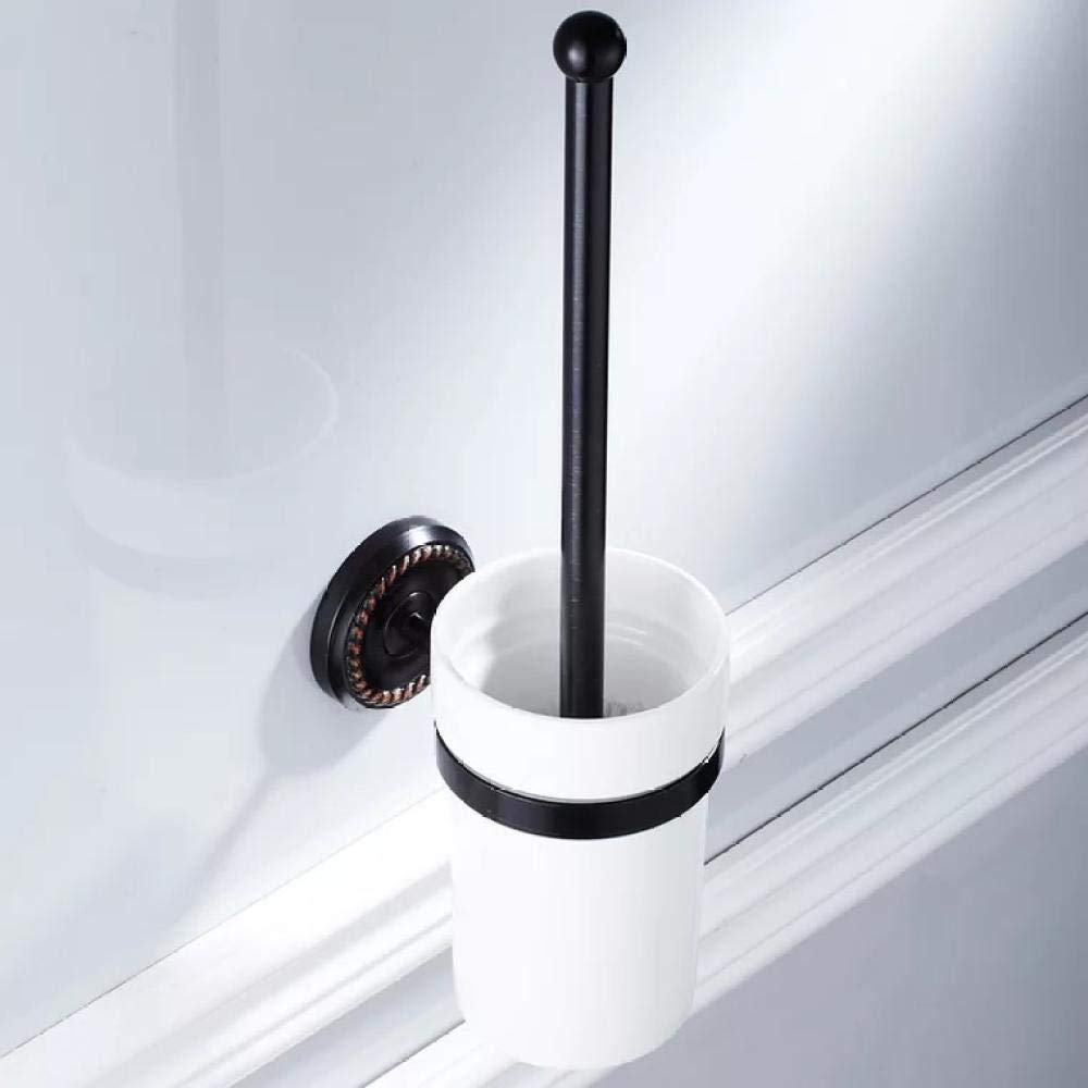 Wand WC-Bürste Bronze Bad WC-Bürstenhalter-Set Keramikbecher WC-Bürste und bracketntique_Bronze