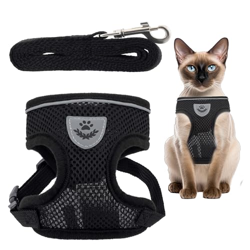 GCR ANIMAL STORE - Pettorina Gatto con Guinzaglio - Schiena